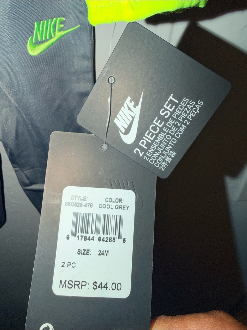 Nike Toddler 2 Piece Tracksuit Set Jacket Pants 24M NWT - Picture 3 of 4